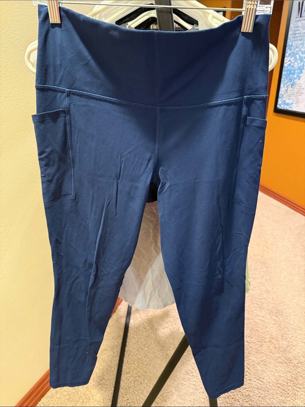 Athleta Navy High-Rise Pocket Leggings